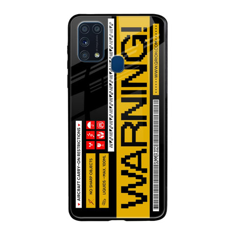 Aircraft Warning Glossy Case for Samsung Galaxy M31 Prime