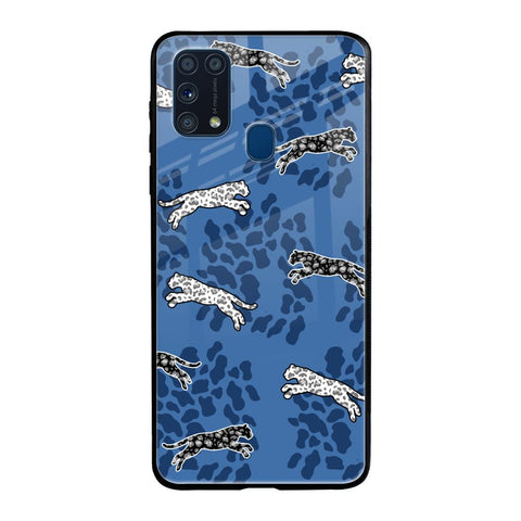 Blue Cheetah Glossy Case for Samsung Galaxy M31 Prime