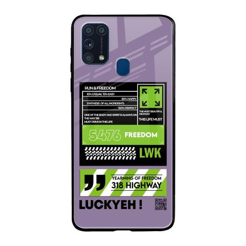 Run & Freedom Glossy Case for Samsung Galaxy M31 Prime