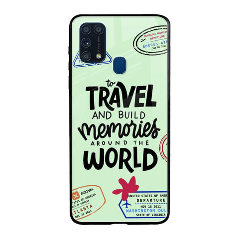 Travel Stamps Glossy Case for Samsung Galaxy M31 Prime