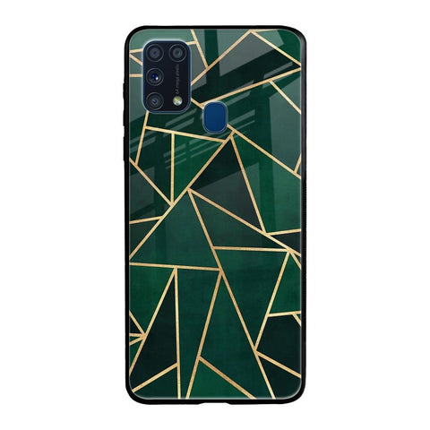 Abstract Green Glossy Case For Samsung Galaxy M31 Prime