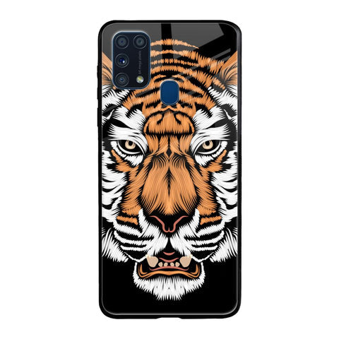 Angry Tiger Glossy Case For Samsung Galaxy M31 Prime