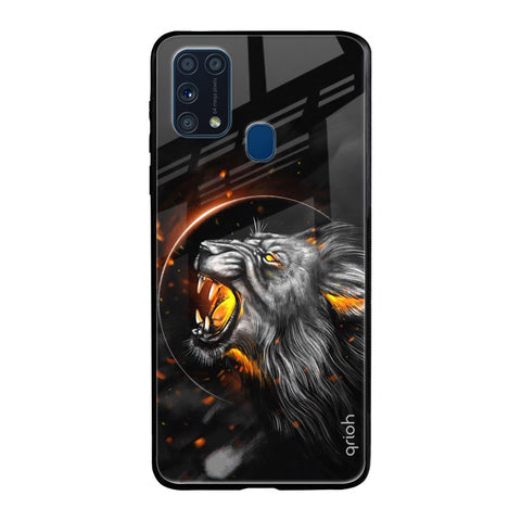 Aggressive Lion Glossy Case for Samsung Galaxy M31 Prime