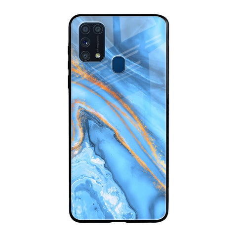 Vibrant Blue Marble Glossy Case for Samsung Galaxy M31 Prime