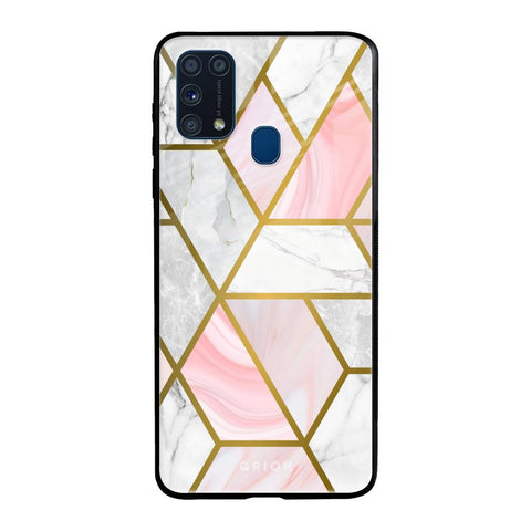 Geometrical Marble Glossy Case for Samsung Galaxy M31 Prime