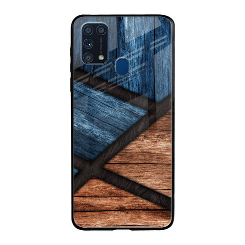 Wooden Tiles Glossy Case for Samsung Galaxy M31 Prime