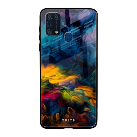 Multicolor Oil Painting Glossy Case for Samsung Galaxy M31 Prime
