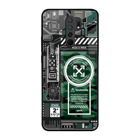Green Camo Circuit Glossy Case for Poco M2