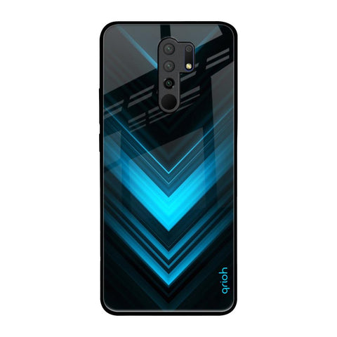 Vertical Blue Arrow Glossy Case For Poco M2