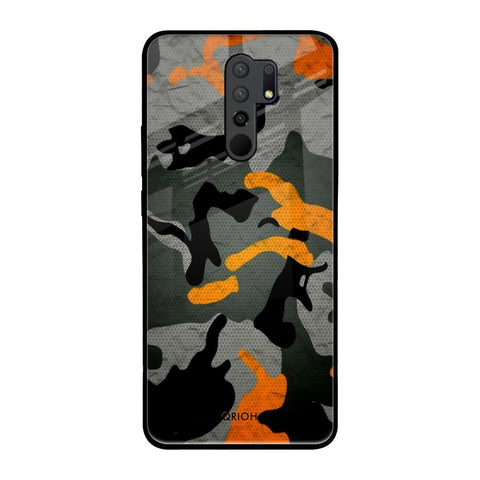 Camouflage Orange Glossy Case For Poco M2