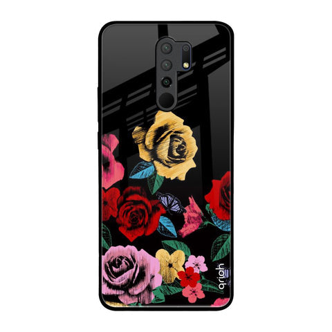 Floral Decorative Glossy Case For Poco M2