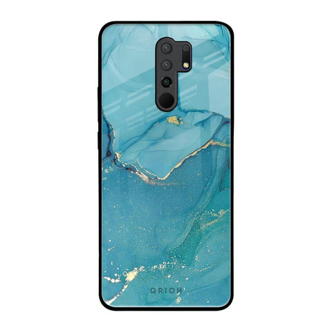 Blue Golden Glitter Glossy Case for Poco M2