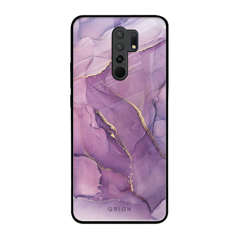 Purple Gold Marble Glossy Case for Poco M2