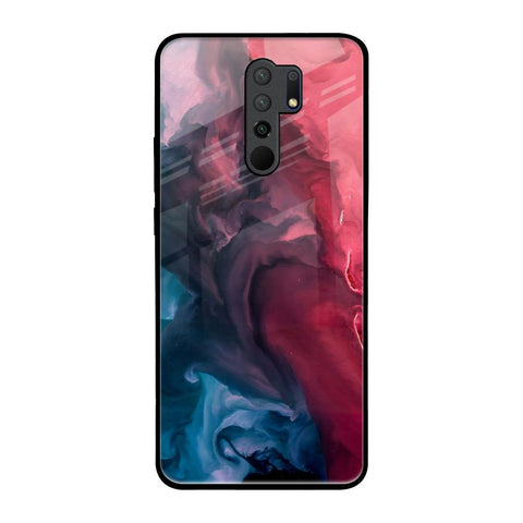 Blue & Red Smoke Glossy Case for Poco M2