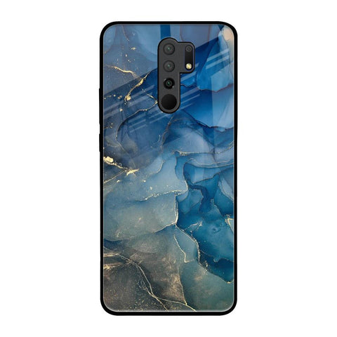 Blue Cool Marble Glossy Case for Poco M2