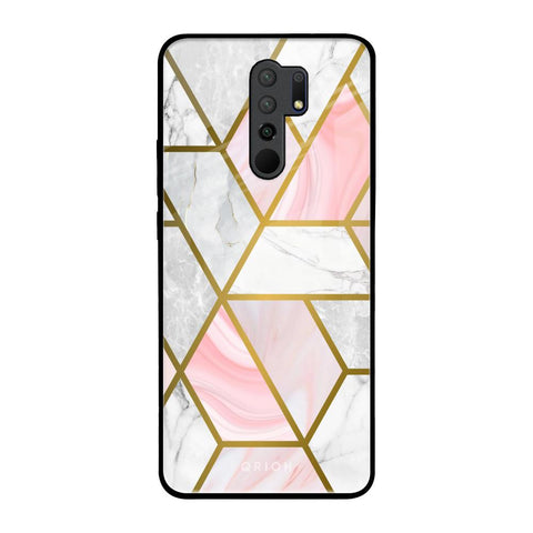 Geometrical Marble Glossy Case for Poco M2