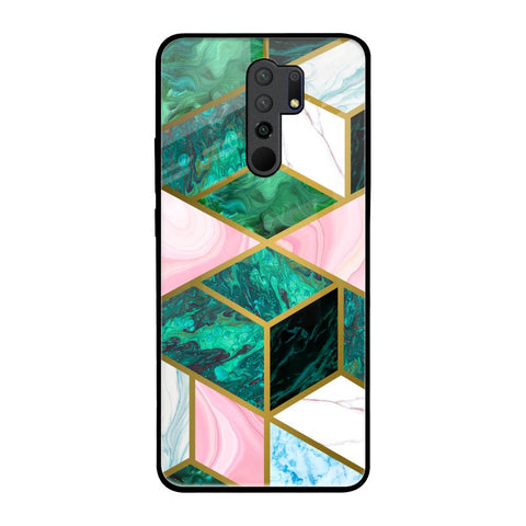 Seamless Green Marble Glossy Case for Poco M2