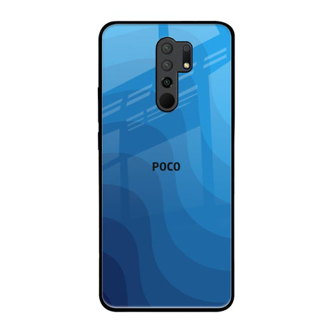 Blue Wave Abstract Glossy Case for Poco M2