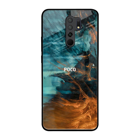 Golden Splash Glossy Case for Poco M2
