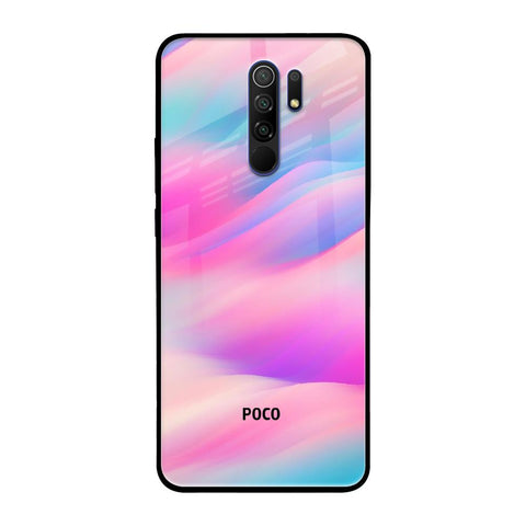 Colorful Waves Glossy case for Poco M2