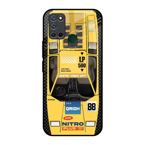 Yellow Racing Car Glossy Case for Realme 7i