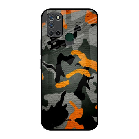 Camouflage Orange Glossy Case For Realme 7i