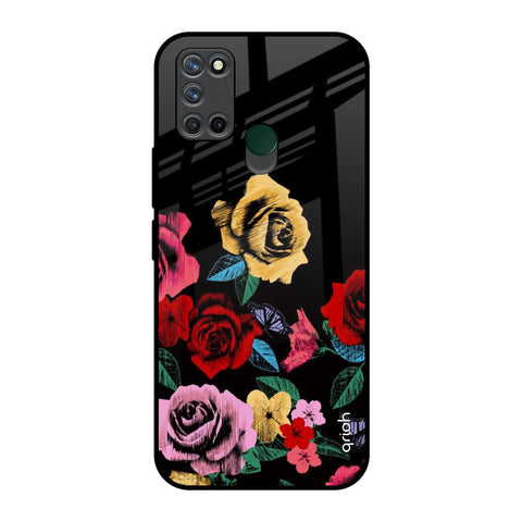 Floral Decorative Glossy Case For Realme 7i