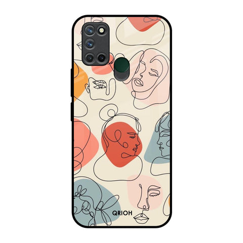 Abstract Faces Glossy Case for Realme 7i
