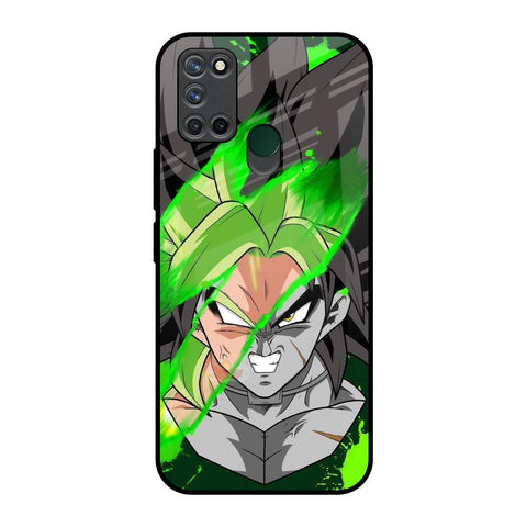 Anime Green Splash Glossy Case for Realme 7i