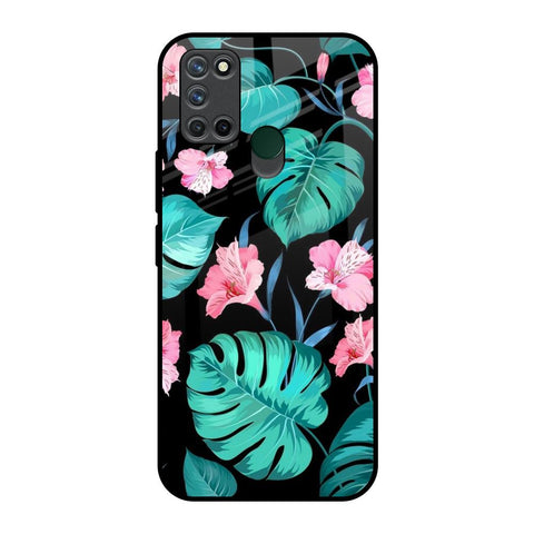 Tropical Leaves & Pink Flowers Glossy Case for Realme 7i