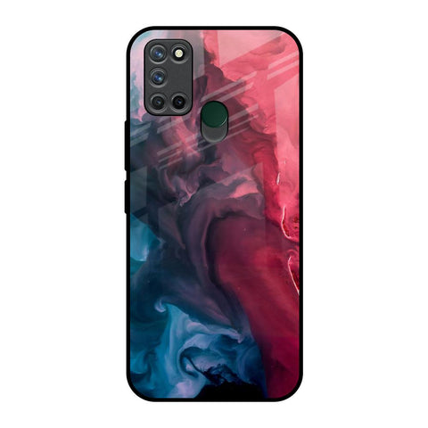 Blue & Red Smoke Glossy Case for Realme 7i