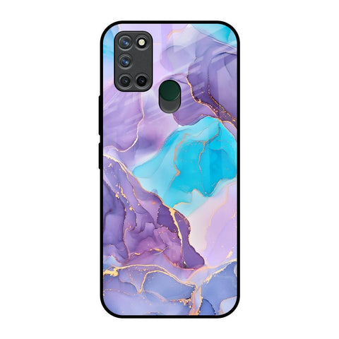 Alcohol ink Marble Glossy Case for Realme 7i