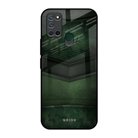 Green Leather Glossy Case for Realme 7i