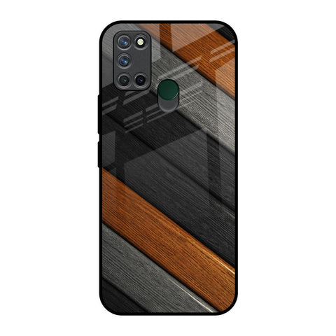 Tri Color Wood Glossy Case for Realme 7i
