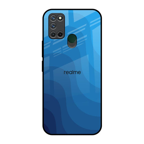 Blue Wave Abstract Glossy Case for Realme 7i