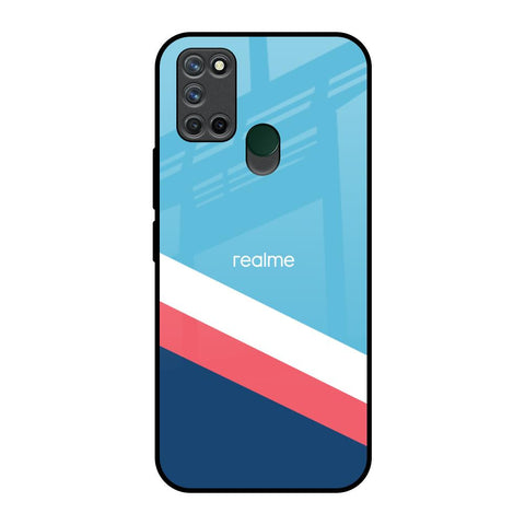 Pink & White Stripes Glossy Case For Realme 7i