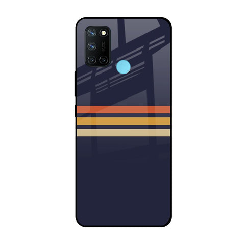 Tricolor Stripes Glossy Case For Realme 7i