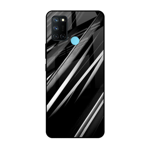 Black & Grey Gradient Glossy Case For Realme 7i