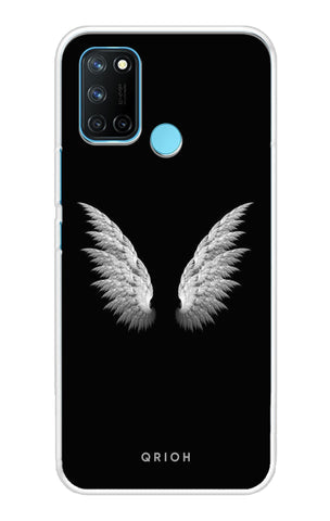 White Angel Wings Soft Cover for Realme 7i