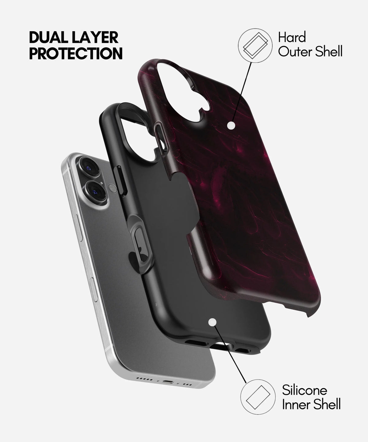 Velvet Abyss Premium Tough Shining Phone Case (Double Layer) Available For All iPhone Models