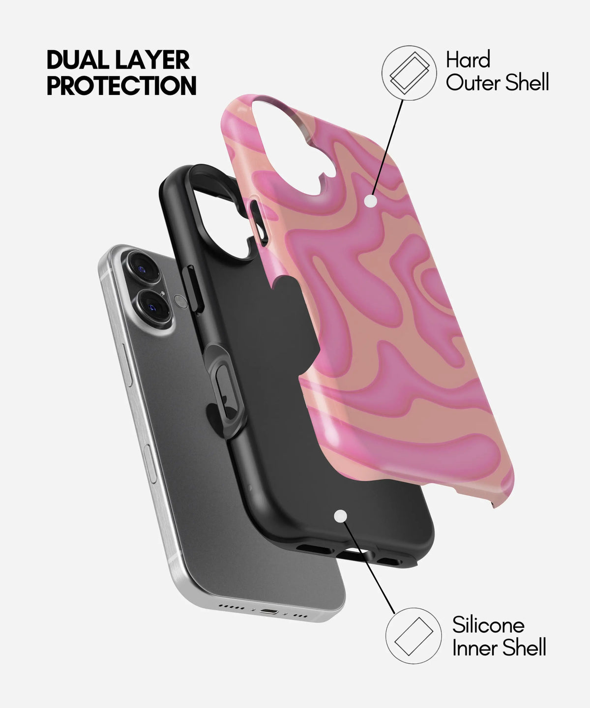 Melty Pop Premium Tough Shining Phone Case (Double Layer) Available For All iPhone Models