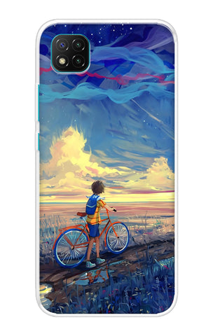 Riding Bicycle to Dreamland Soft Cover for Poco C3