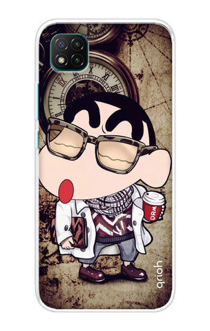 Nerdy Shinchan Soft Cover for Poco C3