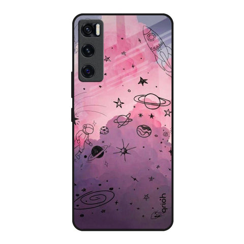 Space Doodles Glossy Case for Vivo V20 SE