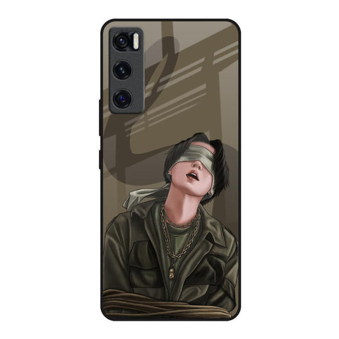 Blind Fold Glossy Case for Vivo V20 SE
