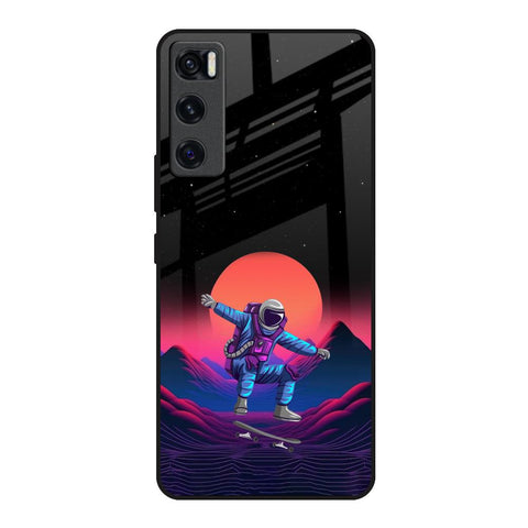 Retro Astronaut Glossy Case for Vivo V20 SE