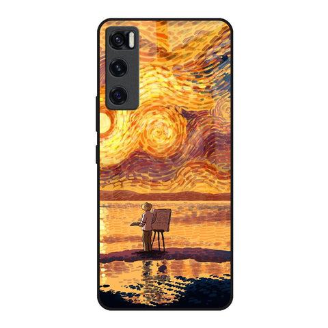 Sunset Vincent Glossy Case for Vivo V20 SE