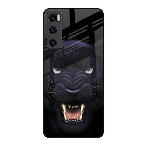 Angry Black Leopard Glossy Case for Vivo V20 SE
