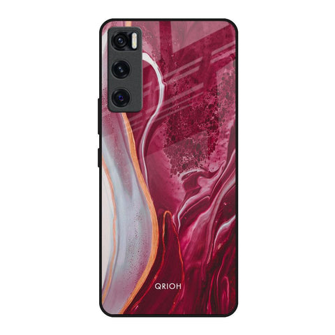 Crimson Ruby Glossy Case for Vivo V20 SE