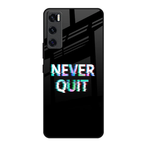 Never Quit Glossy Case For Vivo V20 SE